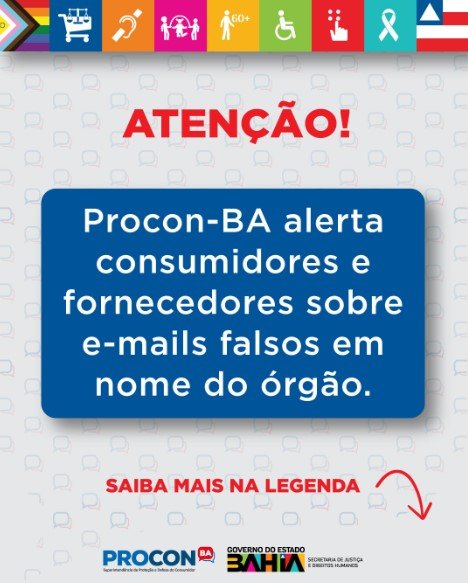 Procon alerta sobre golpe de email 'reclamação de consumidor